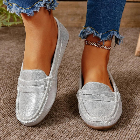 EB | Gommino Flat Crossed Soft Sole Women