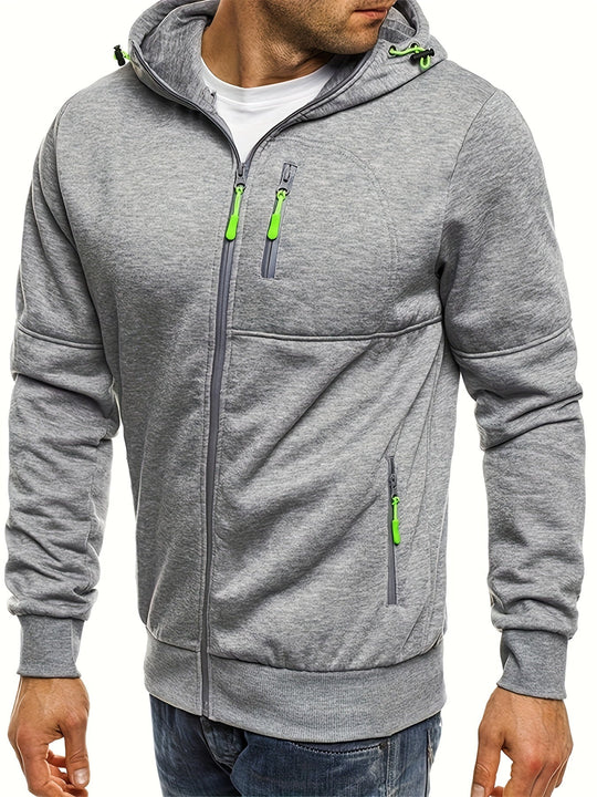 EB | Sportliche Kapuzenjacke mit Reißverschluss Bequem und Atmungsaktiv Perfekt für Outdoor-aktivitäten