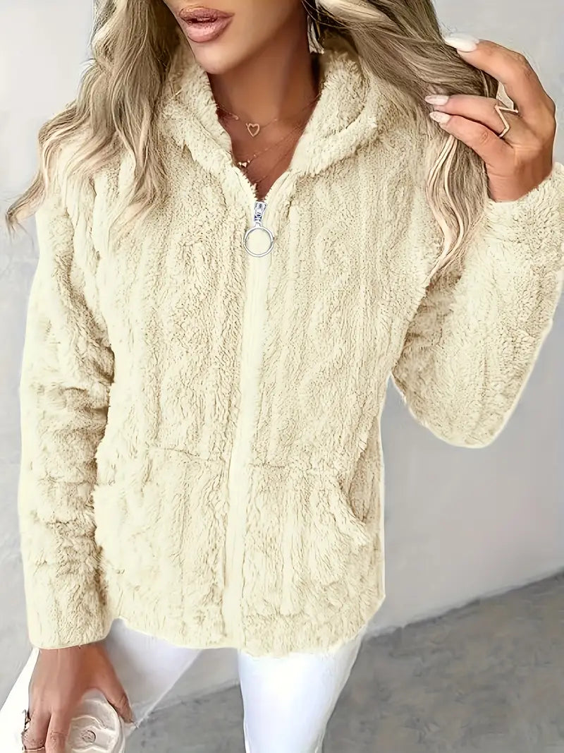 EB | Weiches Kapuzen Sweatshirt mit Reißverschluss