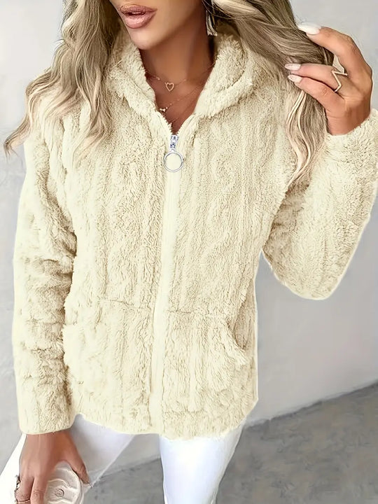 EB | Weiches Kapuzen Sweatshirt mit Reißverschluss