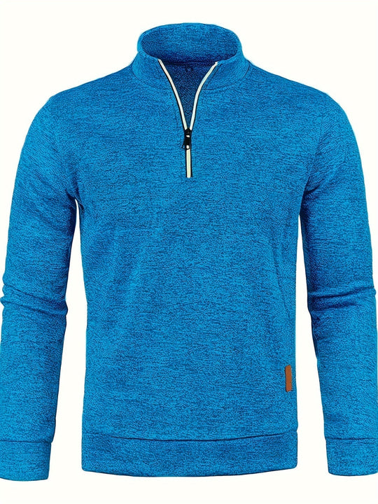 EB | Herrenpullover mit Reißverschluss am Hals für Herbst & Winter