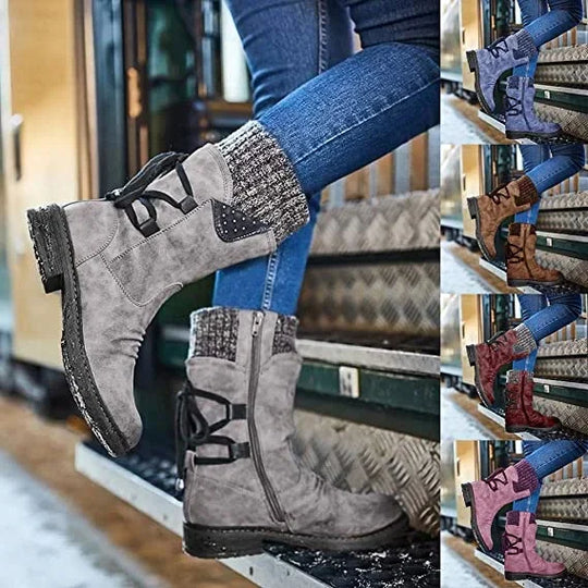 EB | Modische Winterstiefeletten Zum Schnüren
