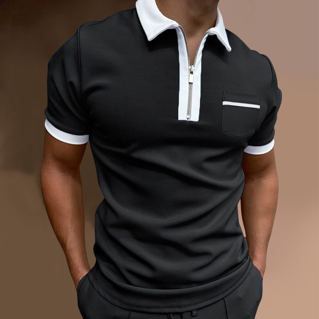 EB | Schmal geschnittenes Taschen-Poloshirt