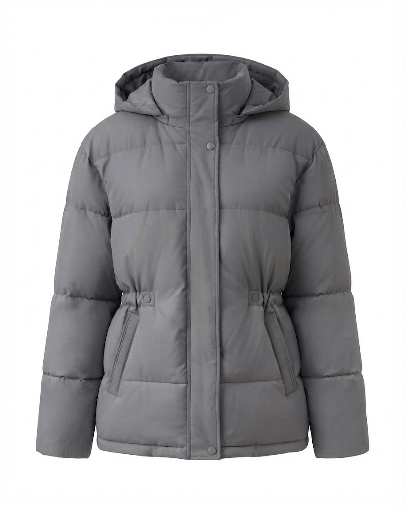 Damen nan oversized gesteppte Kapuzenjacke mit wärmender Thermowattierung EB