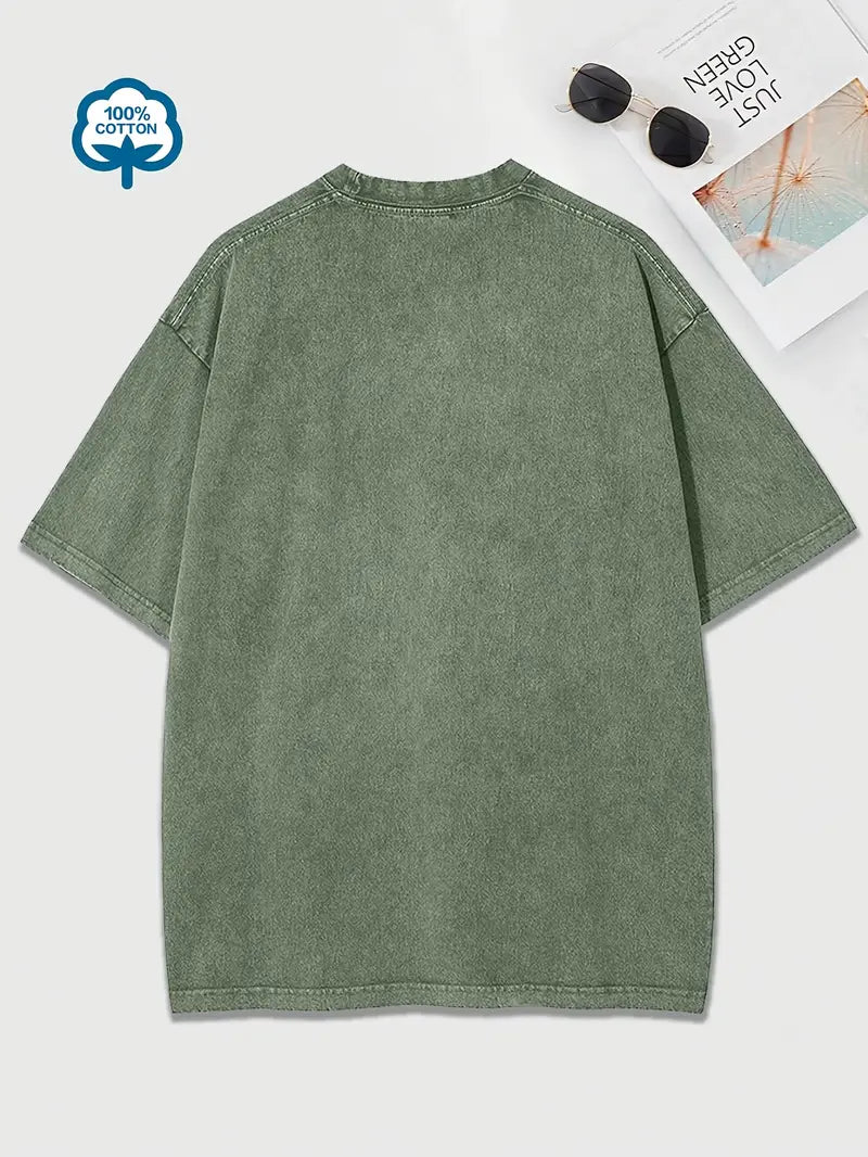 EB | Baumwoll-T-Shirt mit Rundhalsausschnitt