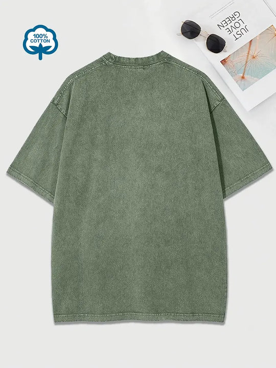 EB | Baumwoll-T-Shirt mit Rundhalsausschnitt