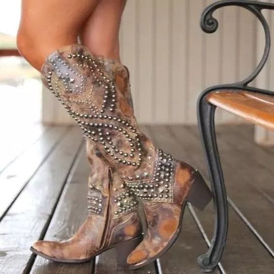Orthopädische Damenstiefel mit Hohem Schaft EB