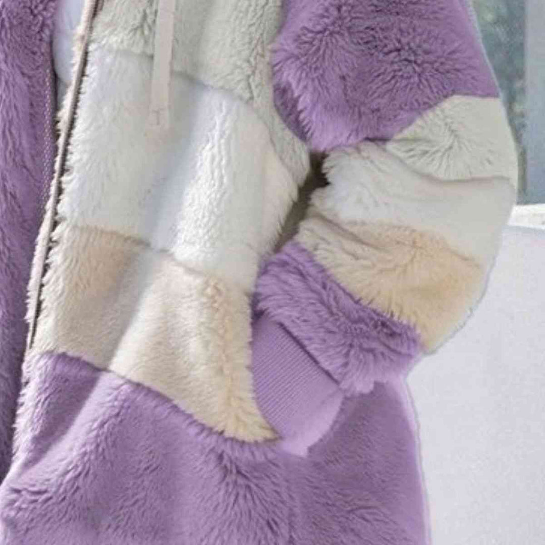 EB | Color Block Zip-Up Kapuzenjacke