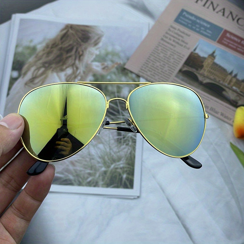 EB | Klassische Aviator-Sonnenbrille mit Goldenem Rahmen für Damen