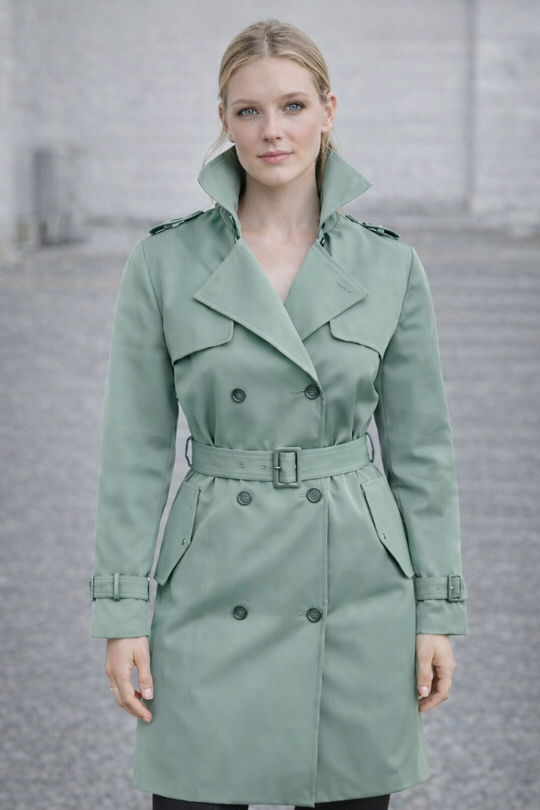 EB | Trenchcoat mit Gürtel und Doppelknopf