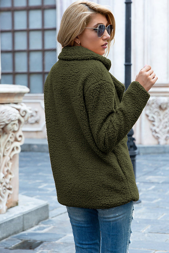 EB | Full Size Reverskragen Sherpa Mantel