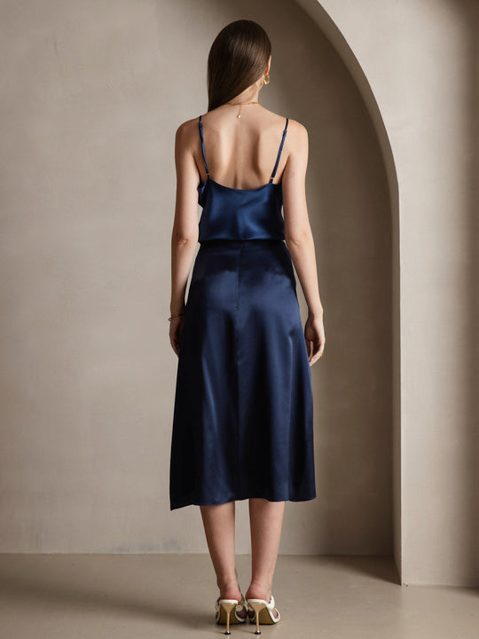 EB | V-Ausschnitt Reine Seide Spaghettiträger Camisole Top