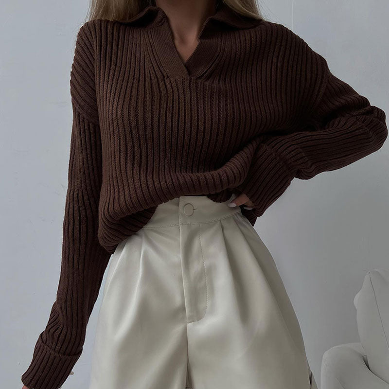 EB | Damen V-Ausschnitt Pullover