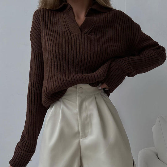 EB | Damen V-Ausschnitt Pullover
