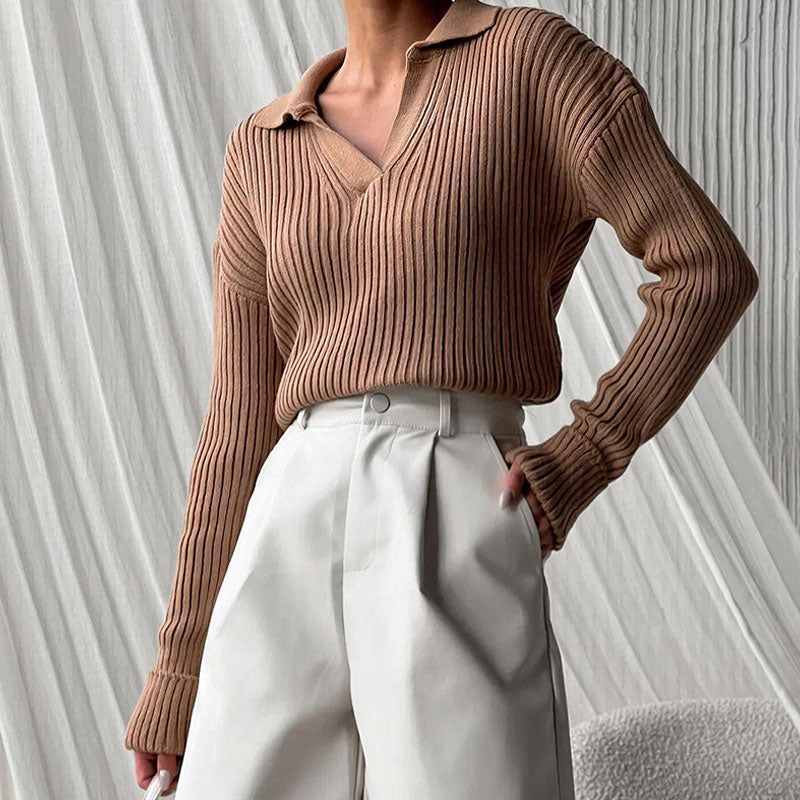 EB | Damen V-Ausschnitt Pullover