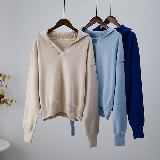 EB | Damen V-Ausschnitt Pullover