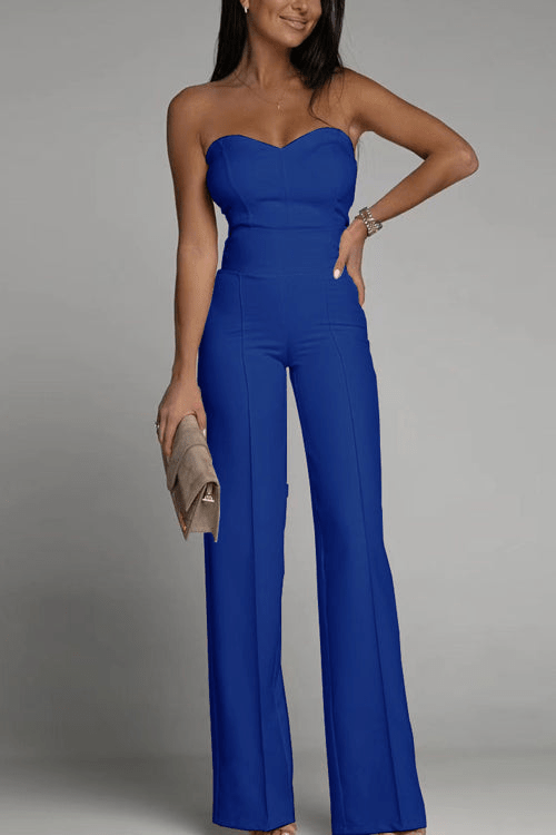 EB | Elegantes Strapless Jumpsuit Damen Satz