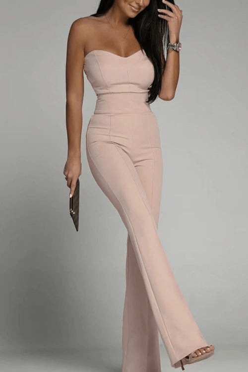 EB | Elegantes Strapless Jumpsuit Damen Satz