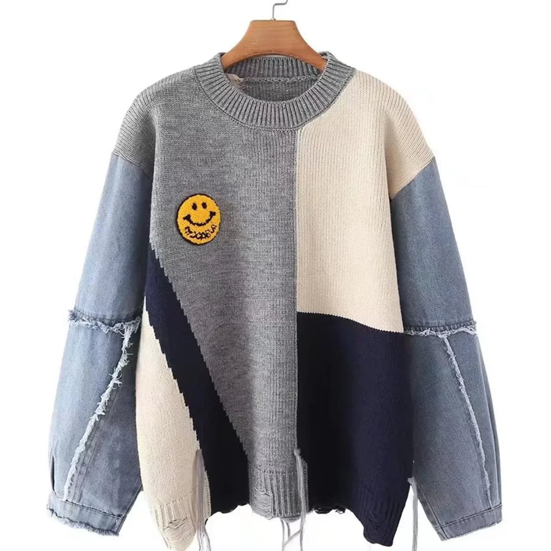 EB | Fröhlicher Patchwork-Pullover für Frauen
