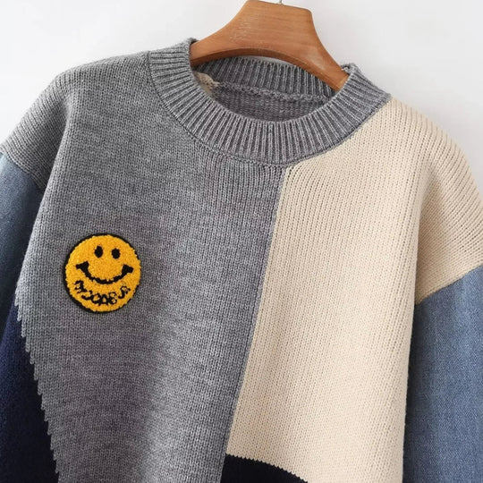 EB | Fröhlicher Patchwork-Pullover für Frauen