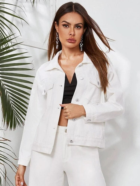 EB | Schicke Weiße Jacke - Stylisch und Bequem