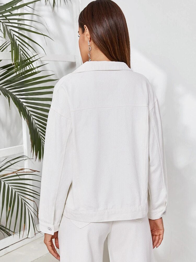 EB | Schicke Weiße Jacke - Stylisch und Bequem