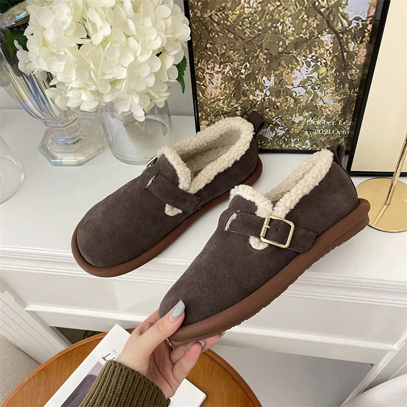 Mikaela Leder Hausschuhe | Warm & Trendy EB
