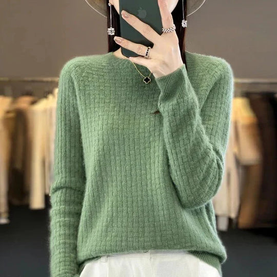 EB | Klassischer Strukturiert Gestrickter Pullover