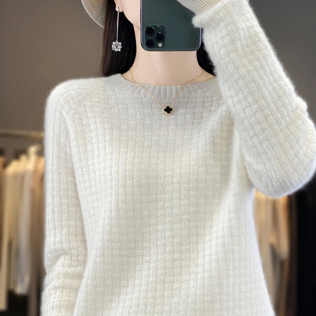 EB | Klassischer Strukturiert Gestrickter Pullover