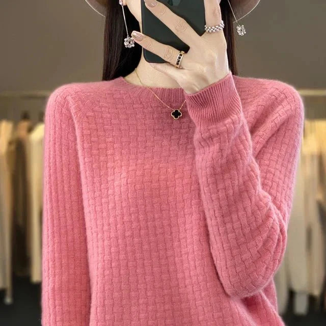 EB | Klassischer Strukturiert Gestrickter Pullover