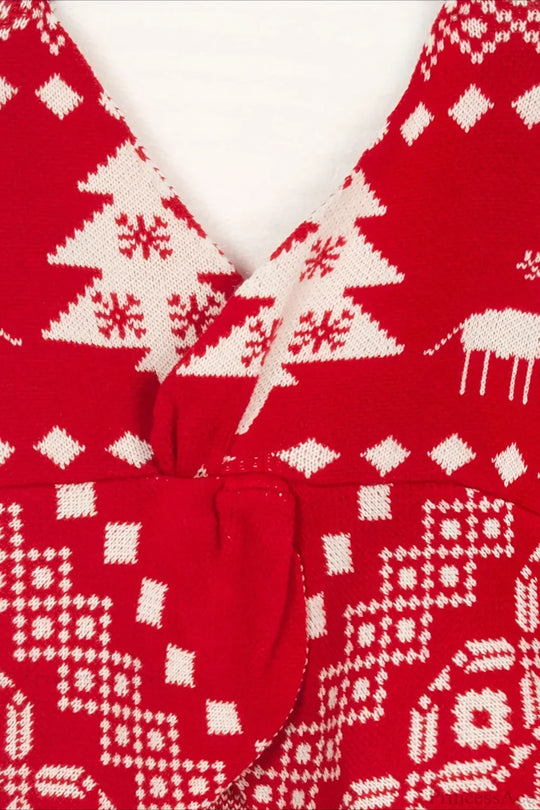 EB | Christmas Double-Sided Irreguläre Schneeflocken-Pullover