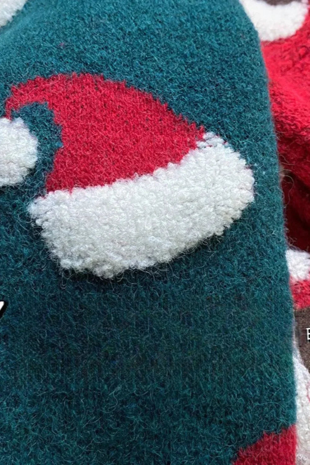 EB | Weihnachtsstrumpf Schneeflocke Lockere Pullover