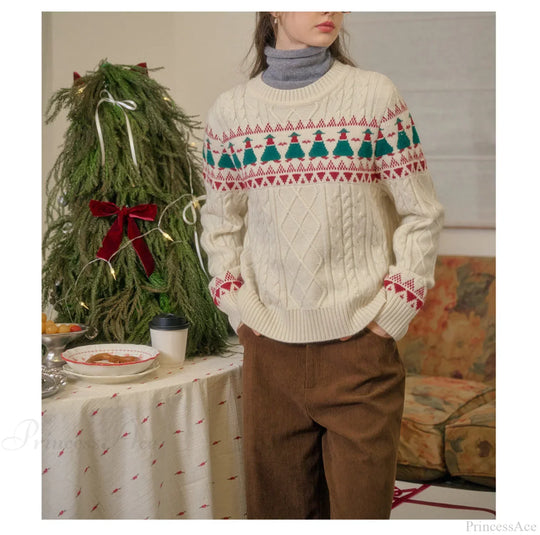 EB | Weihnachtsbaum Vintage Fair Isle Pullover
