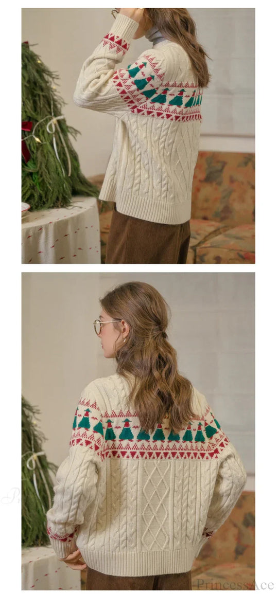 EB | Weihnachtsbaum Vintage Fair Isle Pullover
