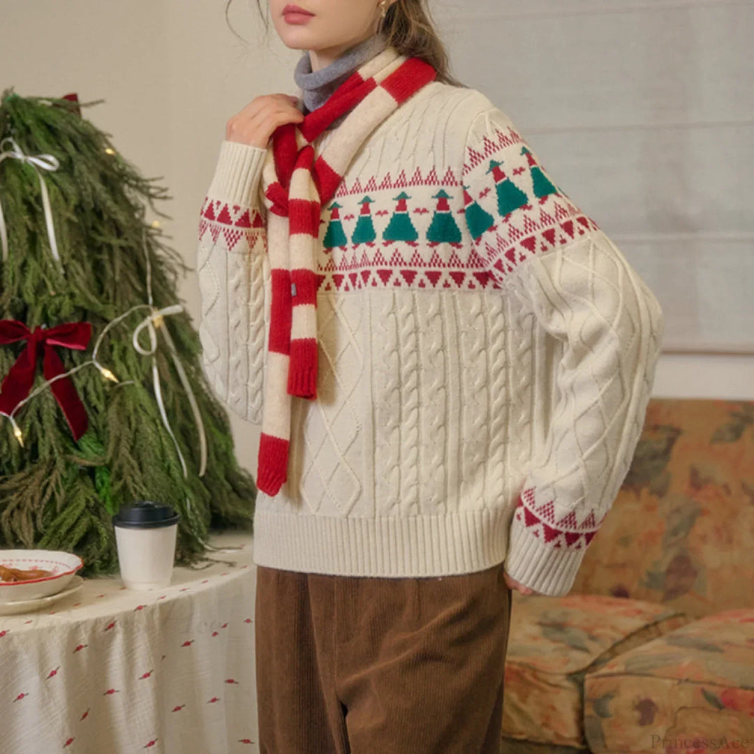EB | Weihnachtsbaum Vintage Fair Isle Pullover