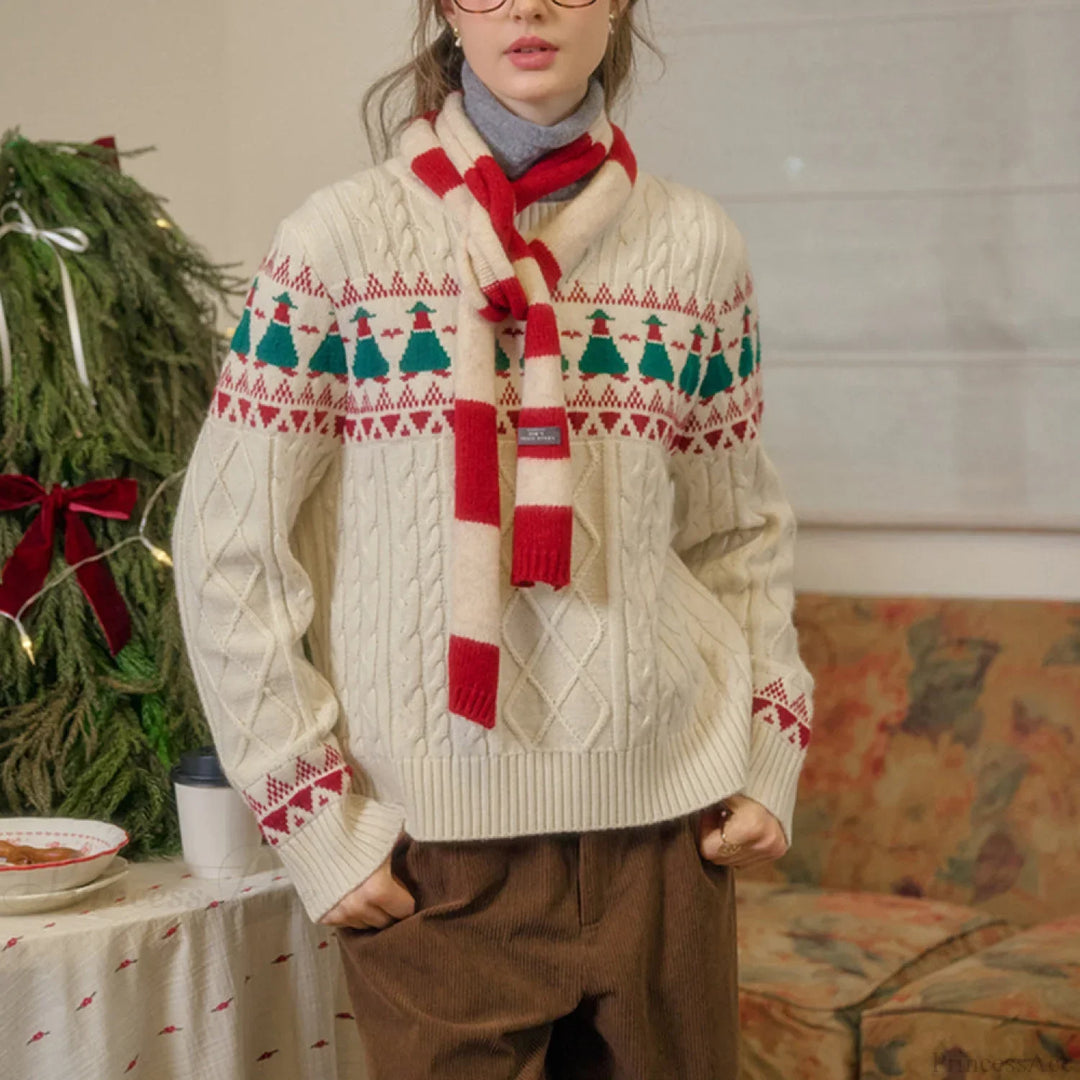 EB | Weihnachtsbaum Vintage Fair Isle Pullover