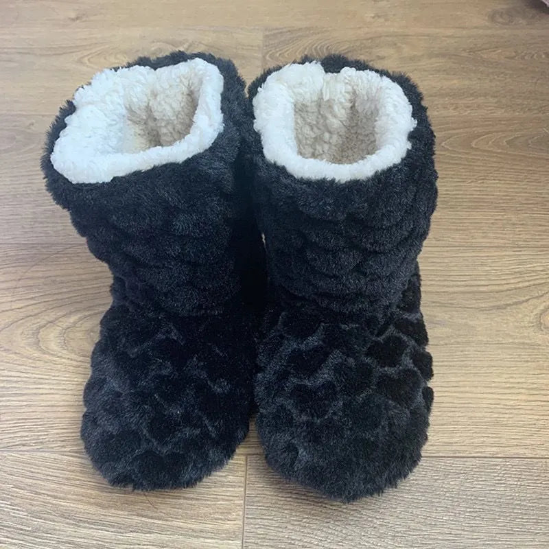 EB | Hohe Hausschuhe | Warm und Weich Winter Komfort