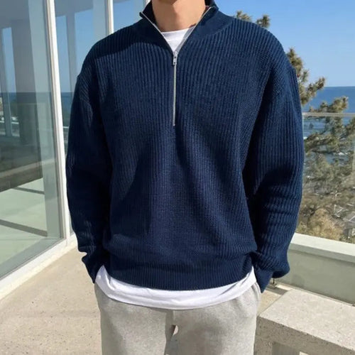 EB | Klassischer Halbzip Herrenpullover