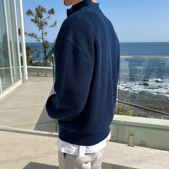 EB | Klassischer Halbzip Herrenpullover