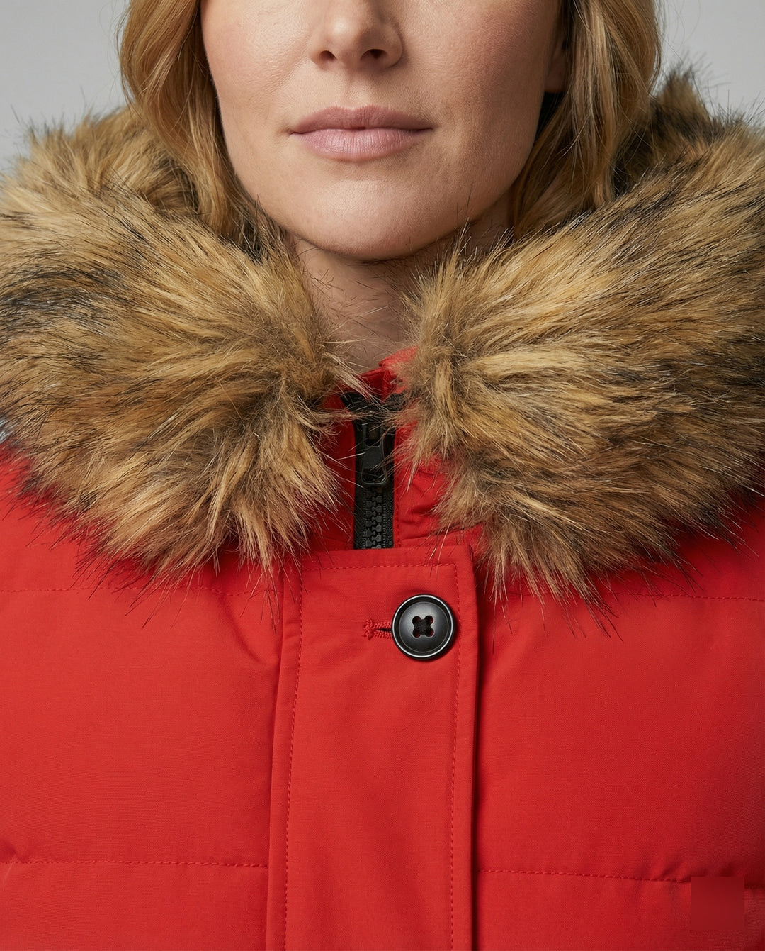 EB | Slim-Fit Winterparka mit Kunstfellkapuze