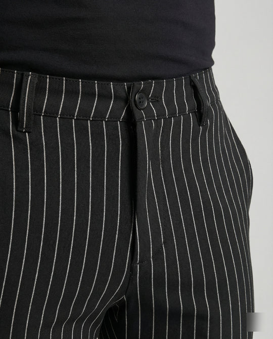 Herren stylische und bequeme Slim-Fit Hose mit gestreiftem Design EB