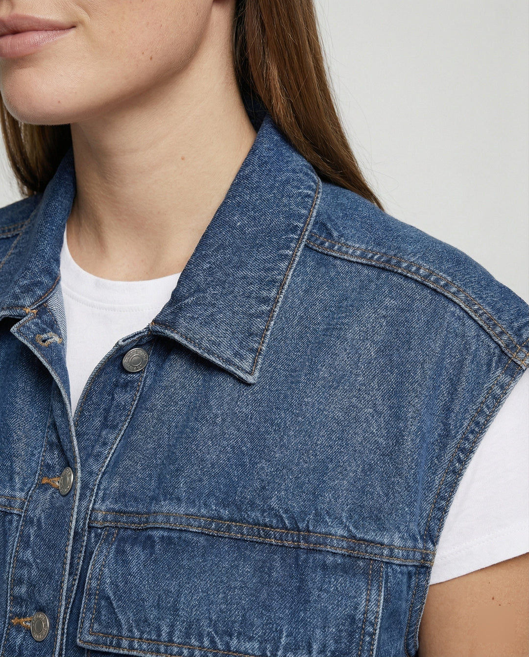 Damen lässige Blusenjacke im angesagten Utility-Stil mit großen Taschen und kurzen Ärmeln EB