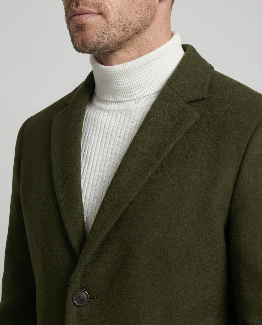 Herren eleganter Longblazer mit modernem Schnitt und doppelter Knopfreihe EB