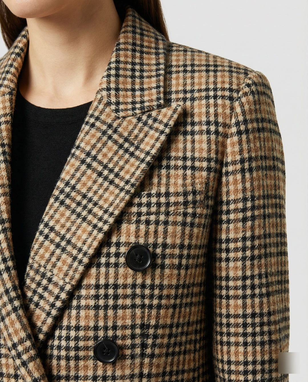 EB | Kariertes Doppelbreasted Blazer
