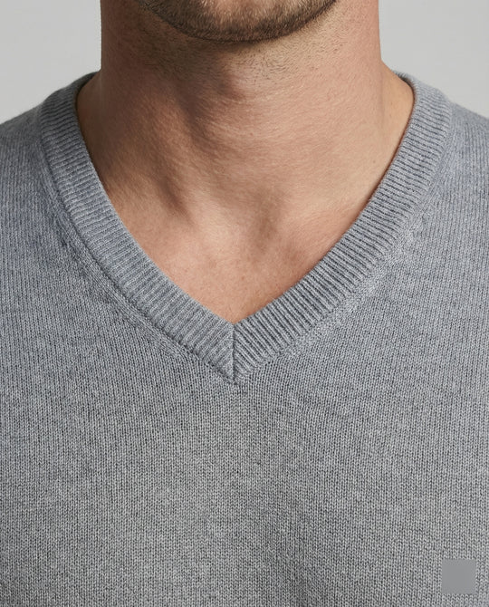 Herren V-Ausschnitt Feinstrickpullover EB