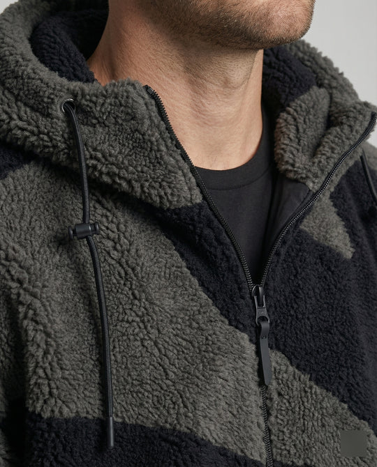 EB | Herren Kapuzen Zip-Up Warm Fleece Jacke