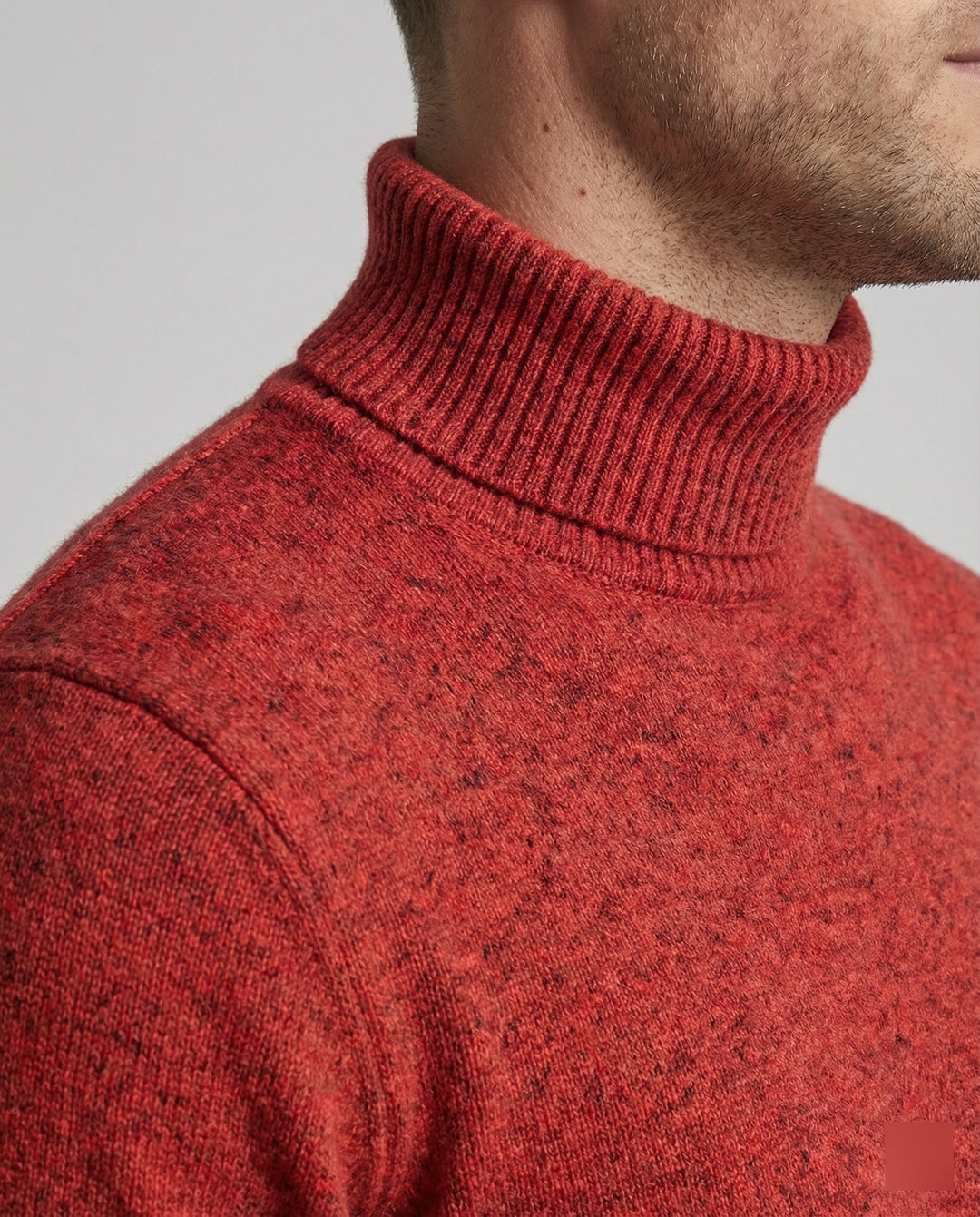 Herren Rollkragenpullover aus weichem Merinowolle EB