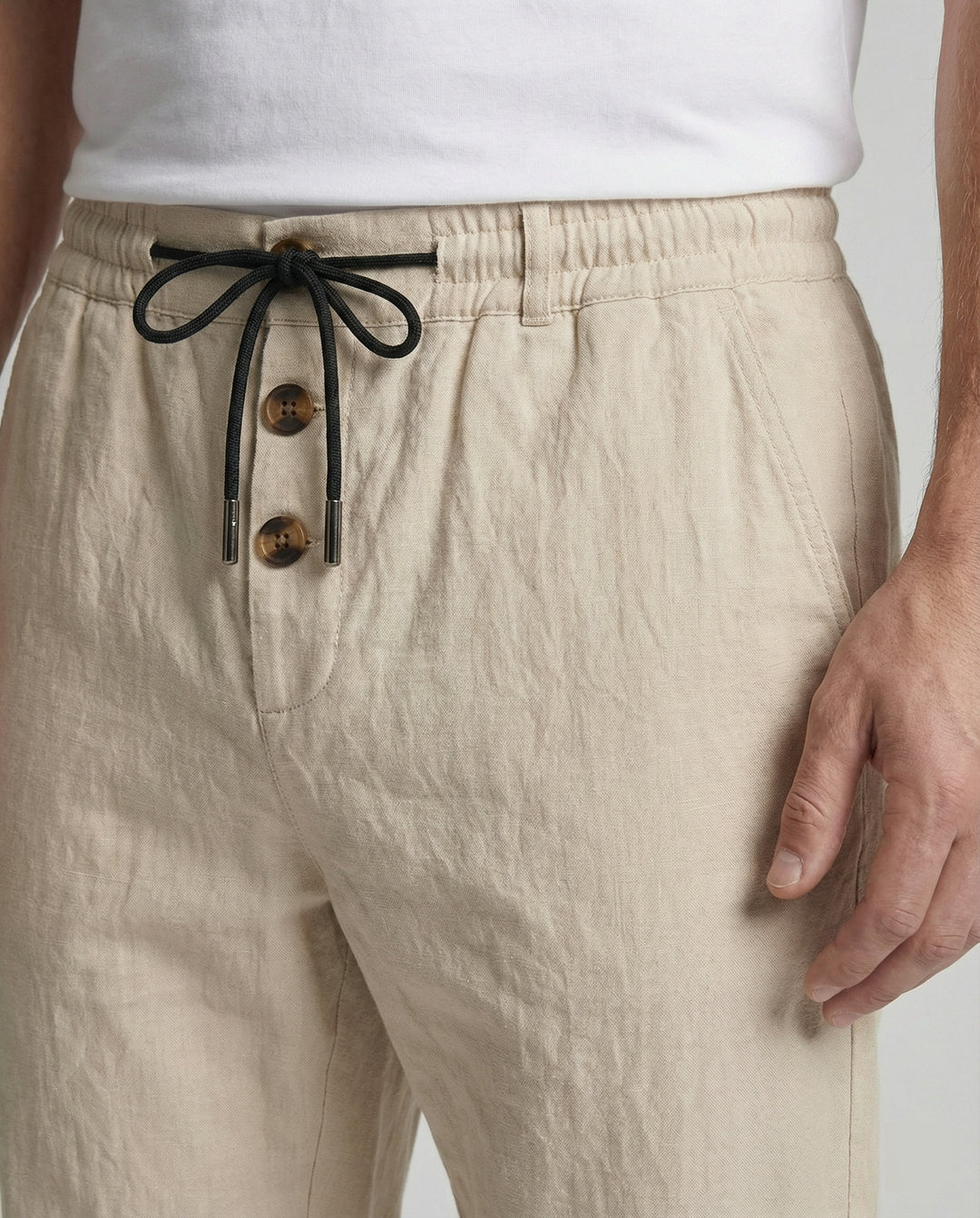 Herren Bequeme und luftige Freizeithose mit weitem Schnitt EB