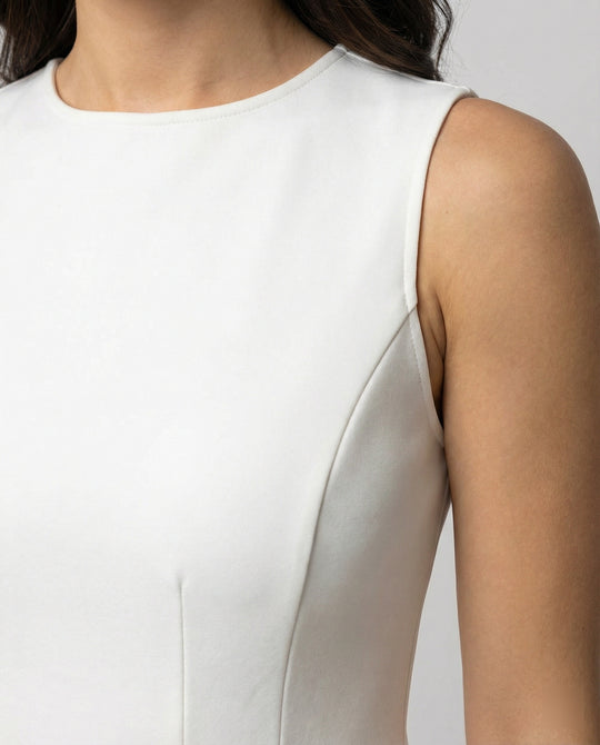 Damen A-Linien Kleid mit figurbetontem Oberteil EB