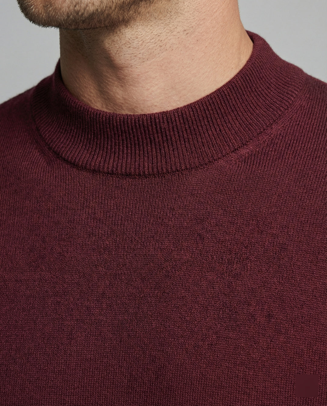 Herren eleganter Pullover mit Stehkragen EB